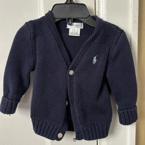 Ralph Lauren 9m baby cardigan navy